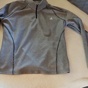 Adidas Gray Quarter-Zip Pullover